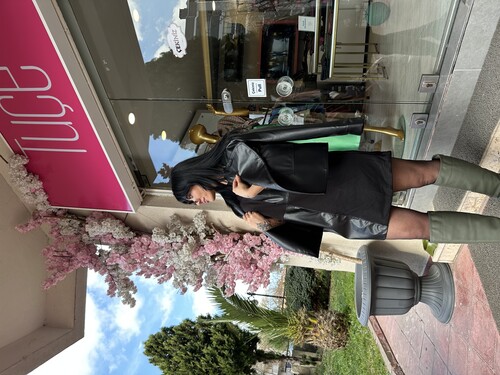 DERİ MİNİ ELBİSE